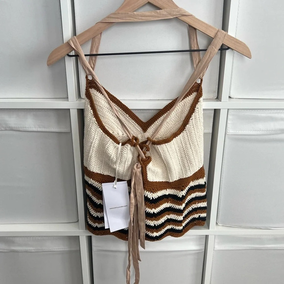 Stella Pardo Paris Miray Tie Back Crochet Tank - Picture 6 of 7